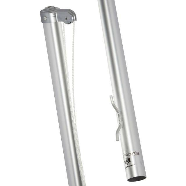 EZ Pole: Made In the USA 21’/25’/30’ Flagpole Kits•Nylon American Flag•Aluminum Pole•5 Year Warranty - GJB PRODUCTS