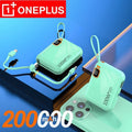 FanzyMarket: ONEPLUS 50000 - 200000mAh 120W Portable Solar Power Bank USB Type - C/Two - Way/Double Line Fast Charger with Built - In Cables & LED Display and Light for iPhone & Samsung - GJB PRODUCTS