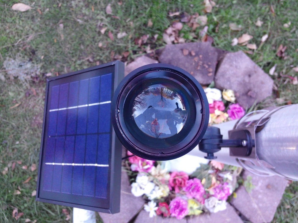Flagman of America: Commercial Solar Flagpole Light•CREE Fixed Head•50ft Illumination - GJB PRODUCTS