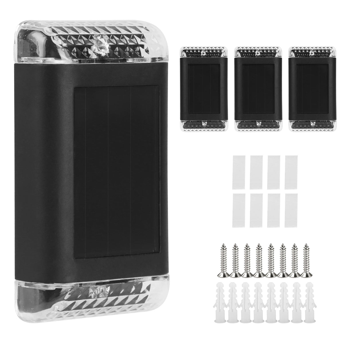 Fresh Fab Finds: 4Pack Solar Powered Wall Sensor Lights•IP55 Waterproof• Rechargeable Optical• Warm Yellow Lighting Lamp for Outdoor Fence/Path/ Deck/Patio - GJB PRODUCTS