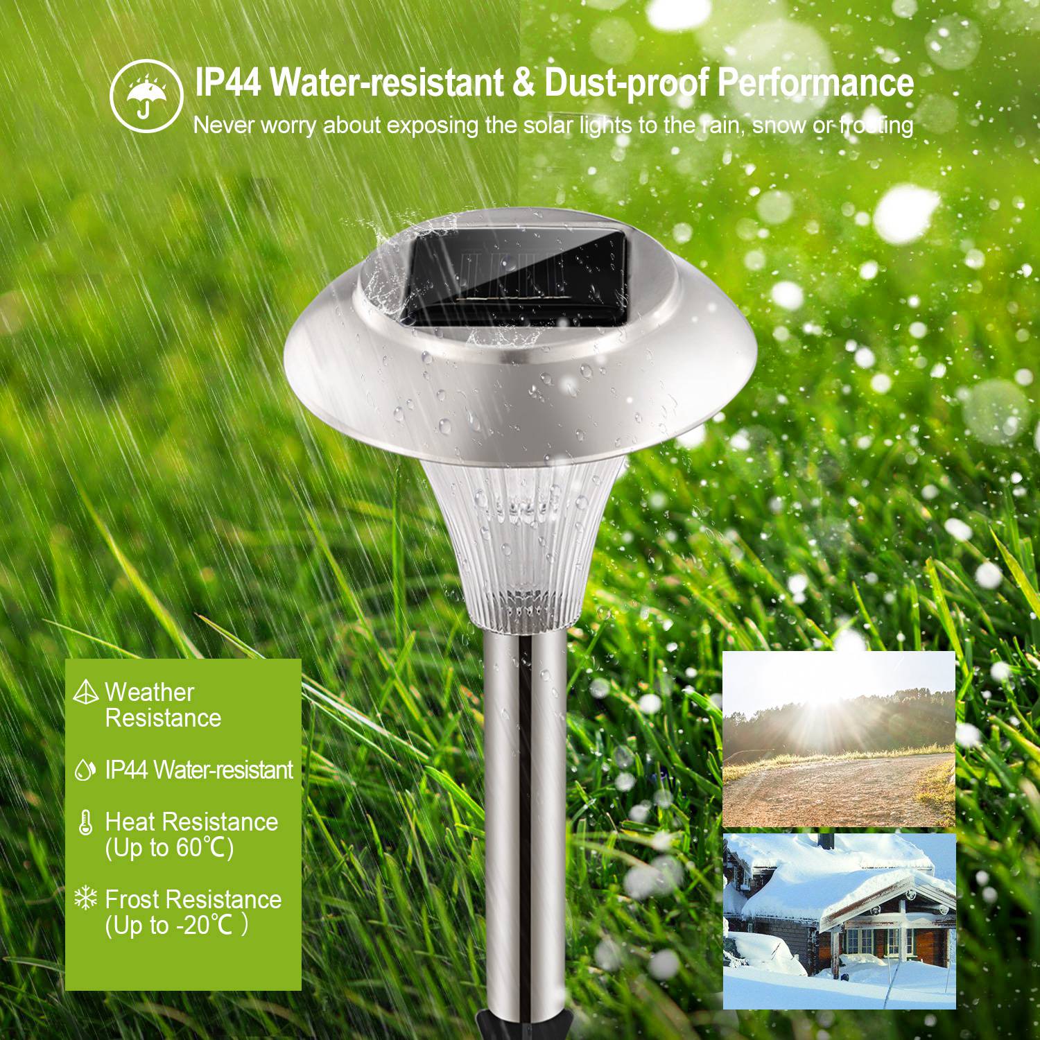 GJB Products: 8/12/24 - PK Solar - Powered(3 - 4Lm) 7 Color Changing Garden LED Lights - GJB PRODUCTS