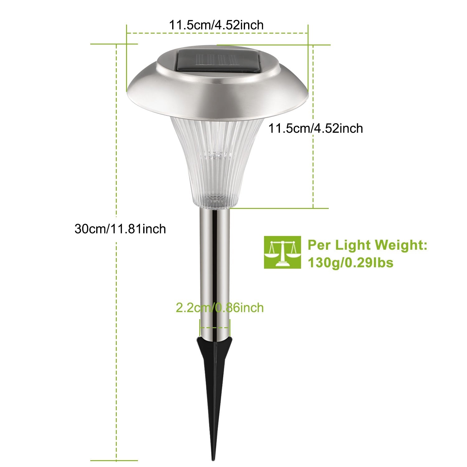 GJB Products: 8/12/24 - PK Solar - Powered(3 - 4Lm) 7 Color Changing Garden LED Lights - GJB PRODUCTS