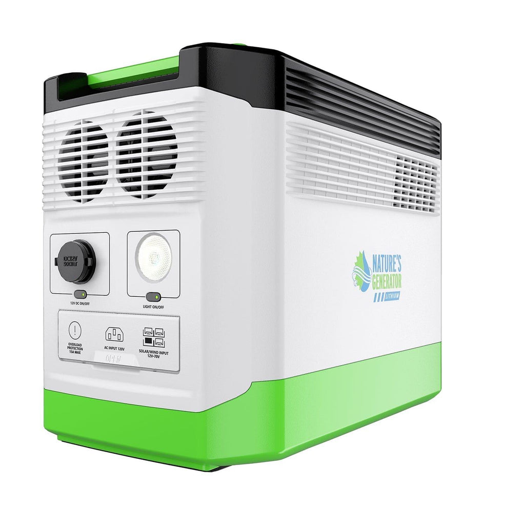 Nature’s Generator: Portable High Capacity Lithium 1800W Solar Generator Bundle - Flexible and Fast Charging Options•Smart,Quiet and Compact for Home or Off - Grid use - GJB PRODUCTS