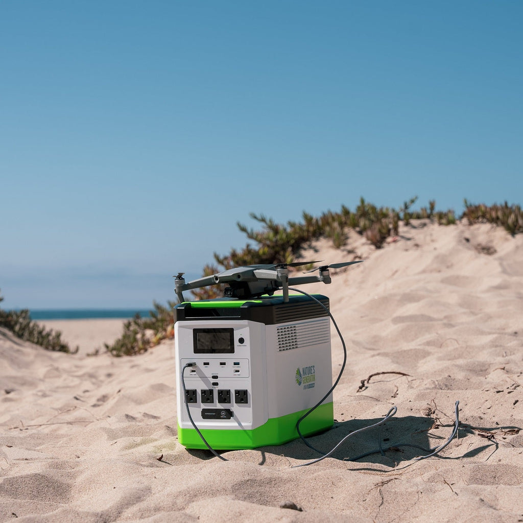 Nature’s Generator: Portable High Capacity Lithium 1800W Solar Generator Bundle - Flexible and Fast Charging Options•Smart,Quiet and Compact for Home or Off - Grid use - GJB PRODUCTS