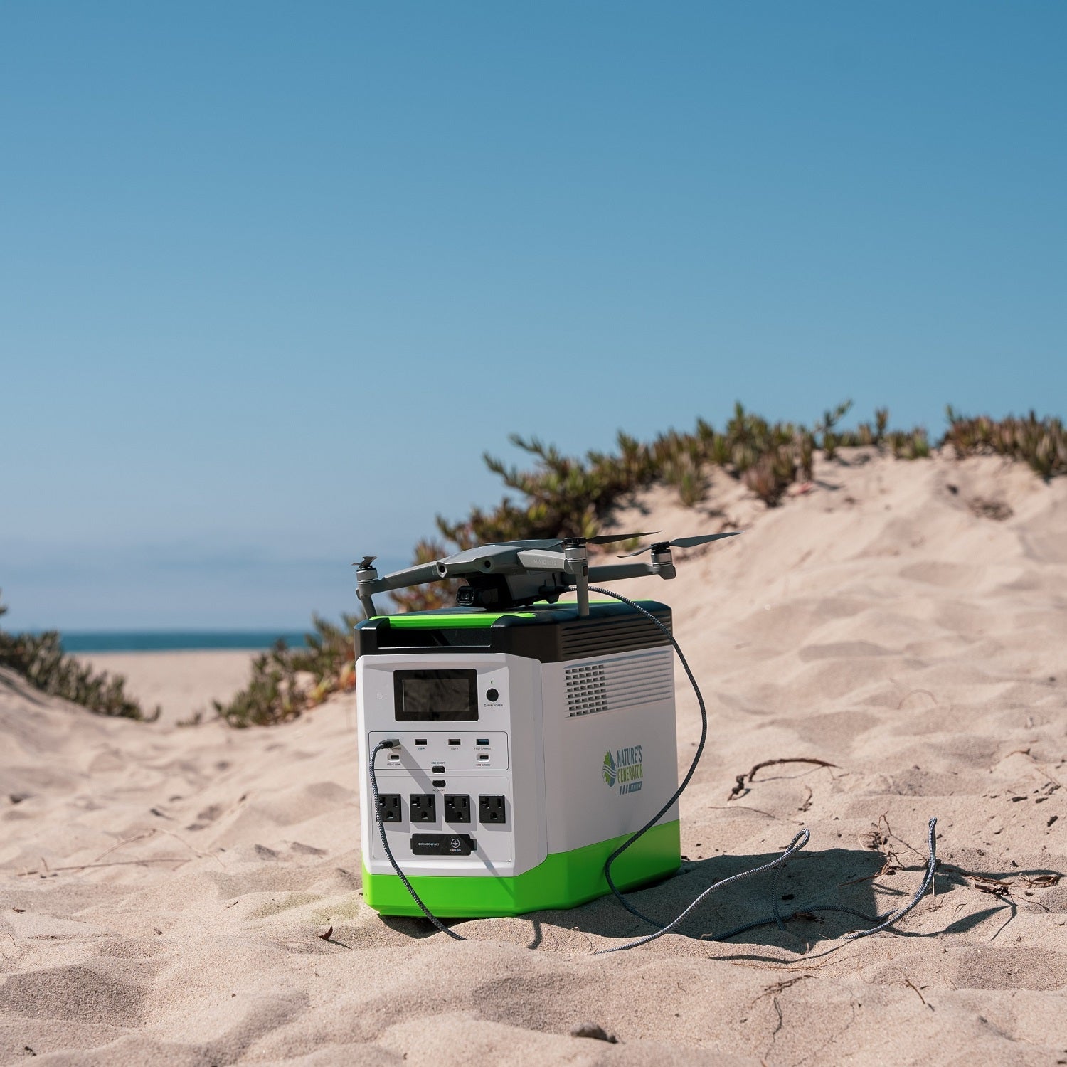 Nature’s Generator: Portable High Capacity Lithium 1800W Solar Generator Bundle - Flexible and Fast Charging Options•Smart,Quiet and Compact for Home or Off - Grid use - GJB PRODUCTS