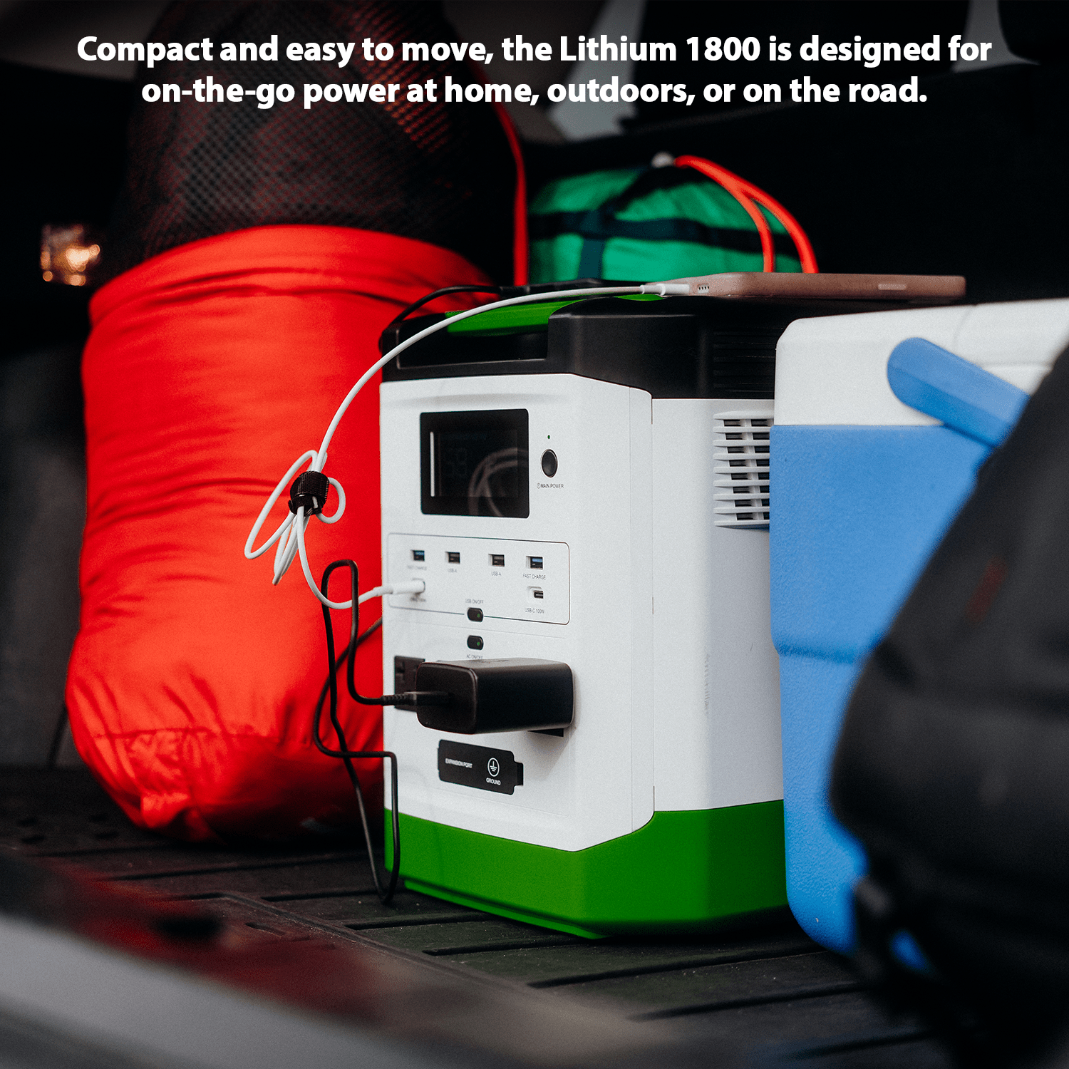 Nature’s Generator: Portable High Capacity Lithium 1800W Solar Generator Bundle - Flexible and Fast Charging Options•Smart,Quiet and Compact for Home or Off - Grid use - GJB PRODUCTS