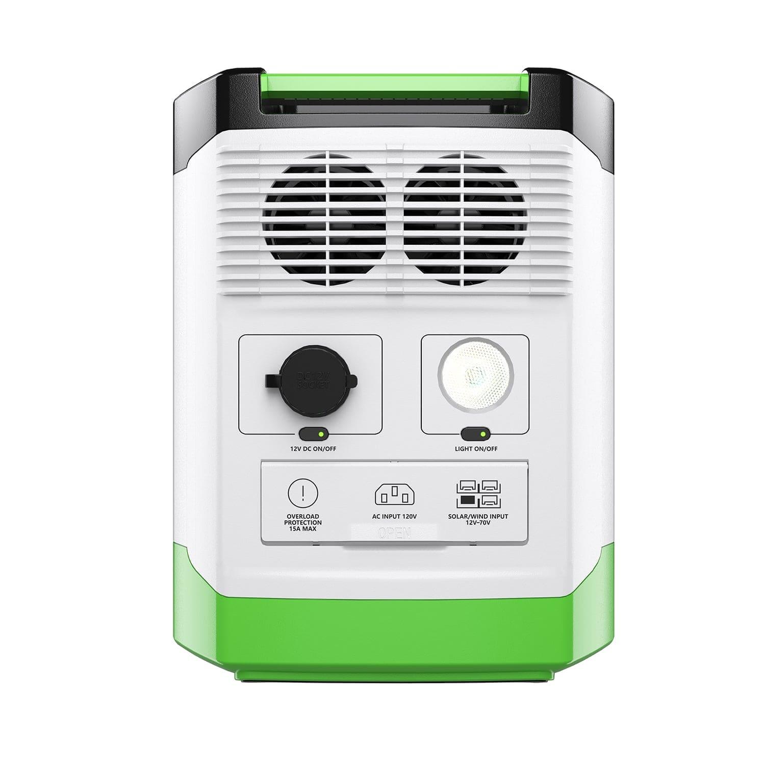 Nature’s Generator: Portable High Capacity Lithium 1800W Solar Powered and Wind - Turbine Generator Bundle•Flexible & Fast Charging Options• Smart,Quiet and Compact for For Home or Off - Grid Use - GJB PRODUCTS