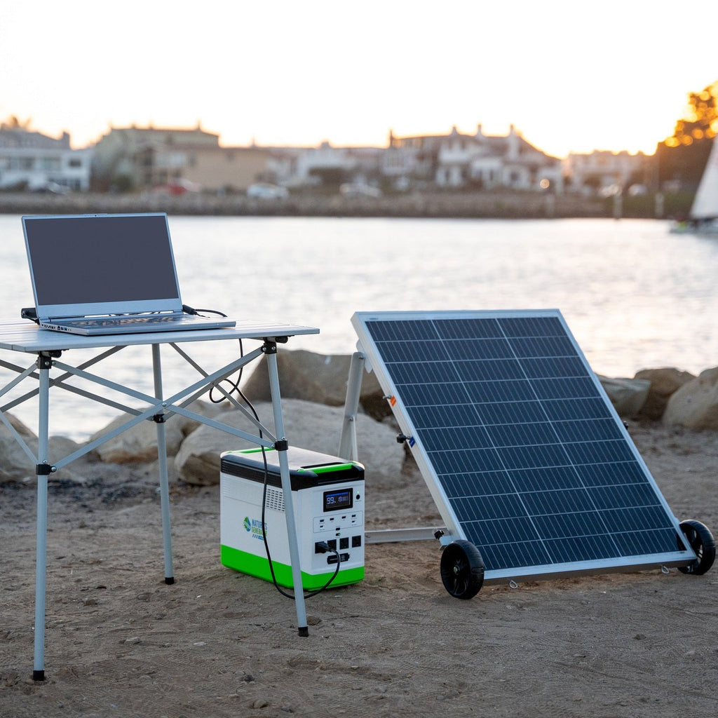 Nature’s Generator: Portable High Capacity Lithium 1800W Solar Powered and Wind - Turbine Generator Bundle•Flexible & Fast Charging Options• Smart,Quiet and Compact for For Home or Off - Grid Use - GJB PRODUCTS