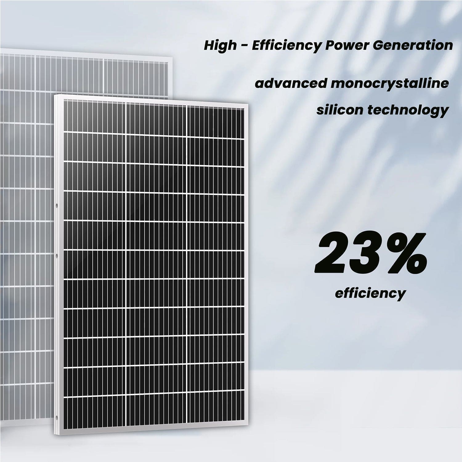 Nature’s Generators: 100W Mono - crystalline Rigid Adjustable Solar Panels 33”x26”/50’ Solar Panel Cable/KickStand - GJB PRODUCTS