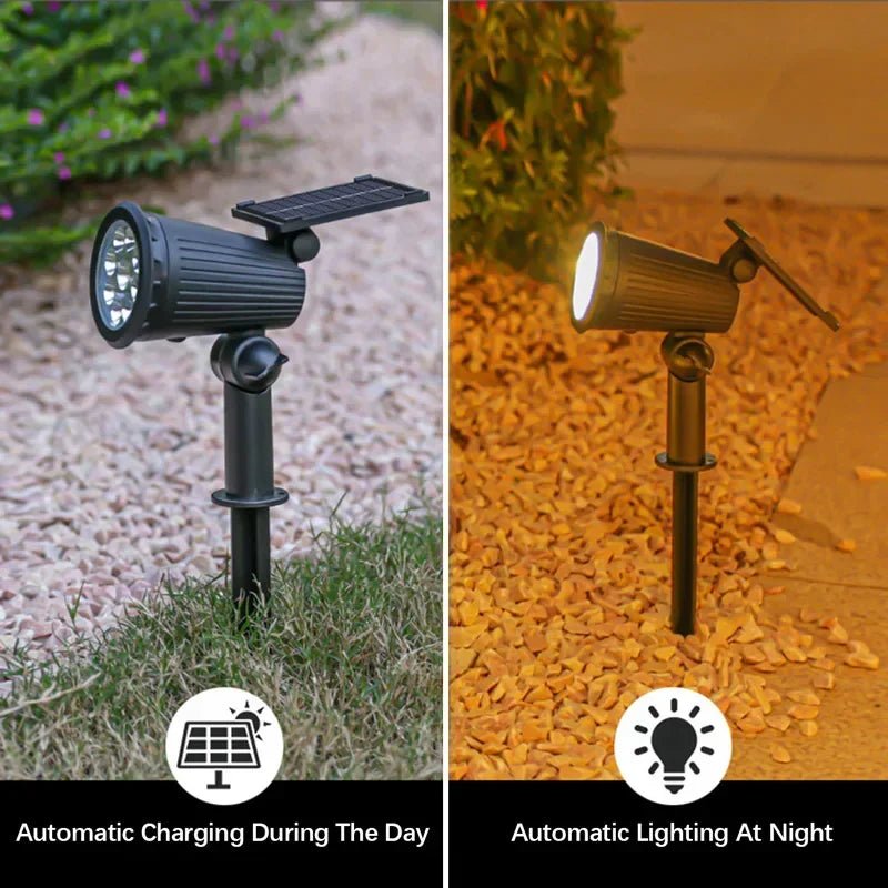 TSUN: Decorative Multi - Colored Solar Powered LED(9) SpotLight - GJB PRODUCTS