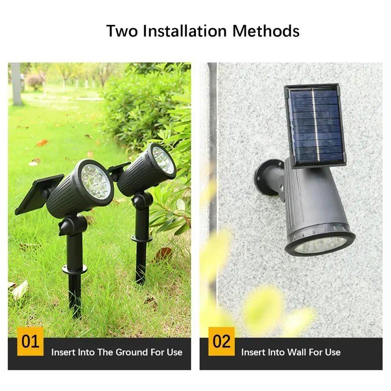 TSUN: Decorative Multi - Colored Solar Powered LED(9) SpotLight - GJB PRODUCTS