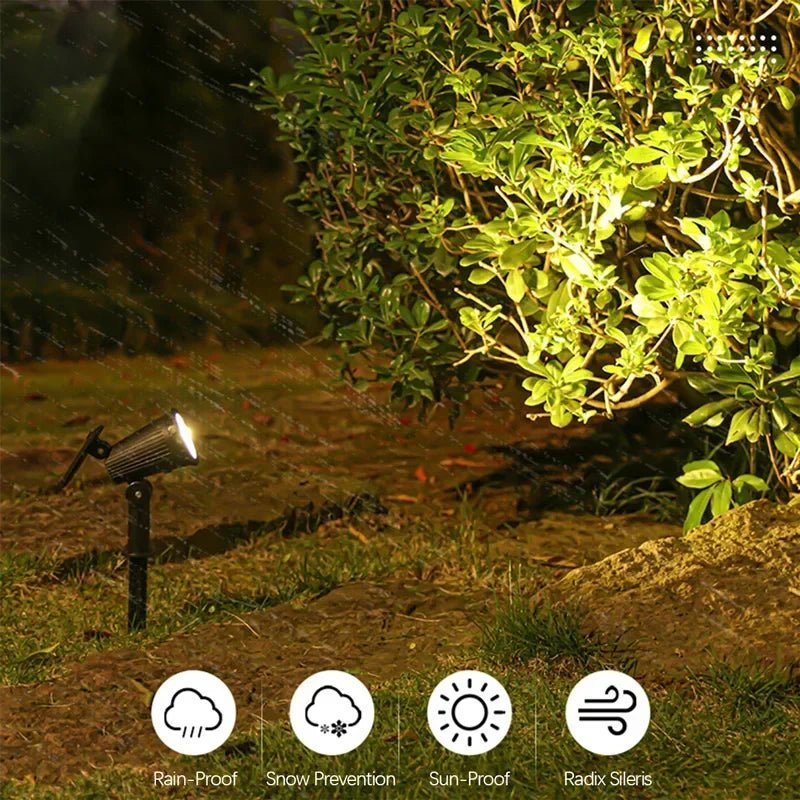TSUN: Decorative Multi - Colored Solar Powered LED(9) SpotLight - GJB PRODUCTS
