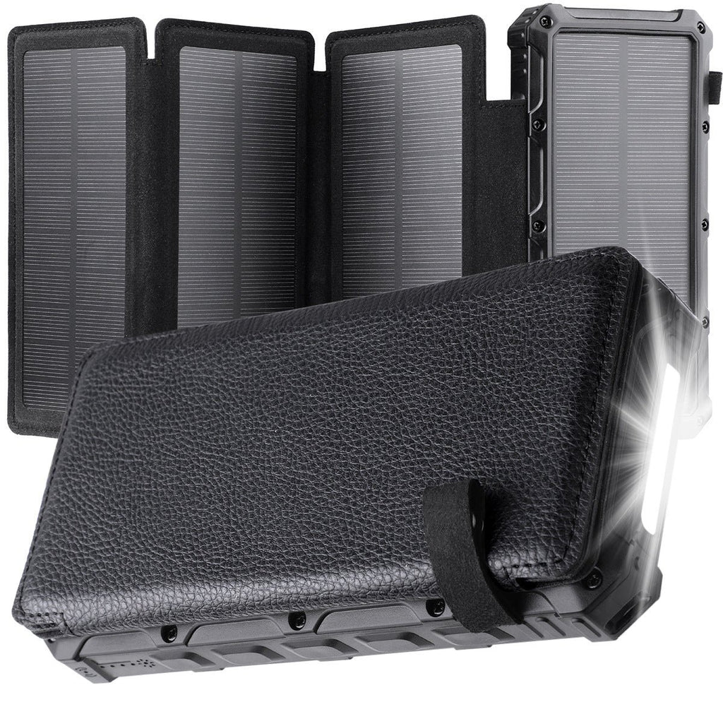 Urbanx: 20,000mAh Foldable Solar - Powered Power Bank With Wireless Charging - GJB PRODUCTS